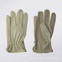 Pig Grain Leather Palm Glove with Spandex Back --3516